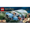 LEGO Harry Potter Skraidantis Ford Anglia automobilio žaislas 7 metų ir vyresniems vaikams, berniukams ir mergaitėms, pastatomas modelis su Roniu Vizliu minifigūrėle ir Hedviga