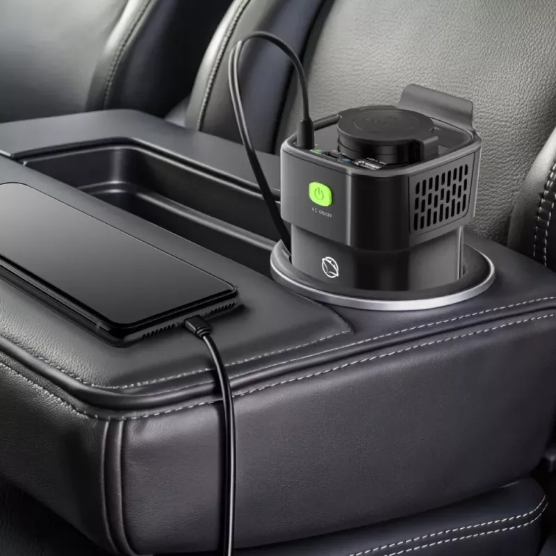 Nuolatinės srovės į kintamos srovės keitiklis MANTA MPI201C 150W — 150 W nuolatinė galia, nuolatinės srovės įėjimas į kintamos srovės išėjimą