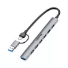 Unitek H1209AGY01 USB-A 5Gbps 7in1 USB šakotuvas