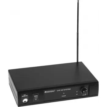 Belaidė mikrofonų sistema Omnitronic VHF-101 — VHF 214,35 MHz, vieno kanalo rankinis