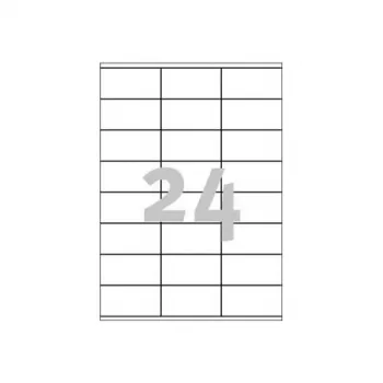 Avery universalios etiketės lazeriniams, kopijuokliams, rašaliniams 24 lape 70x36mm