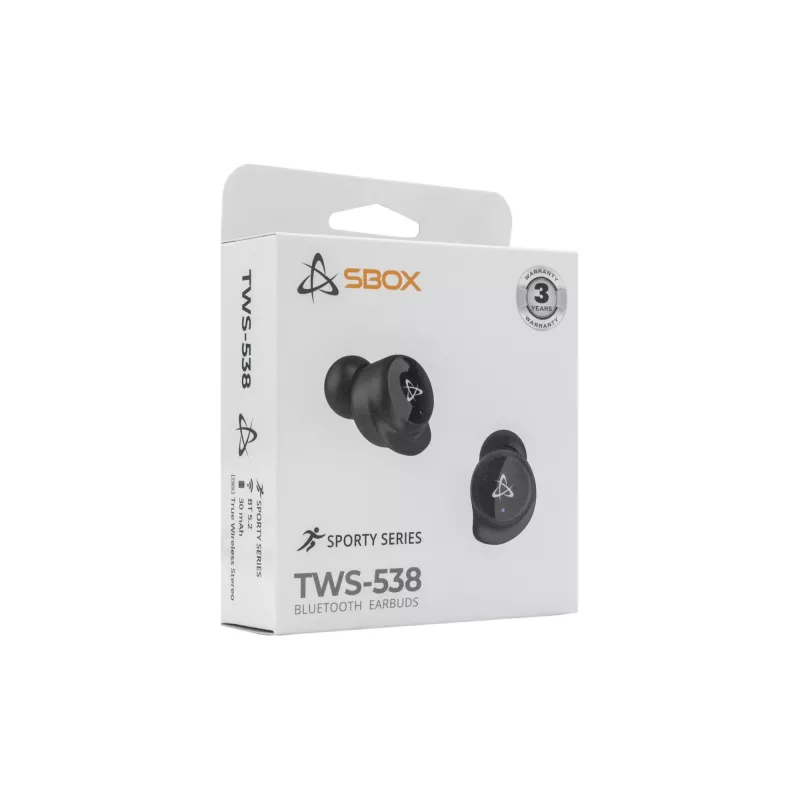 Ausinės SBOX EB-TWS538 juodos