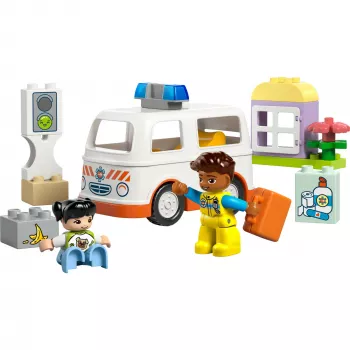 LEGO DUPLO 10447 Greitosios pagalbos automobilis su vairuotoju
