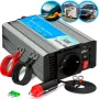 Automobilinis įtampos keitiklis Extralink OPIM-500W 12V, 500W modifikuota sinusinė banga, aliuminio korpusas, aktyvus aušinimas