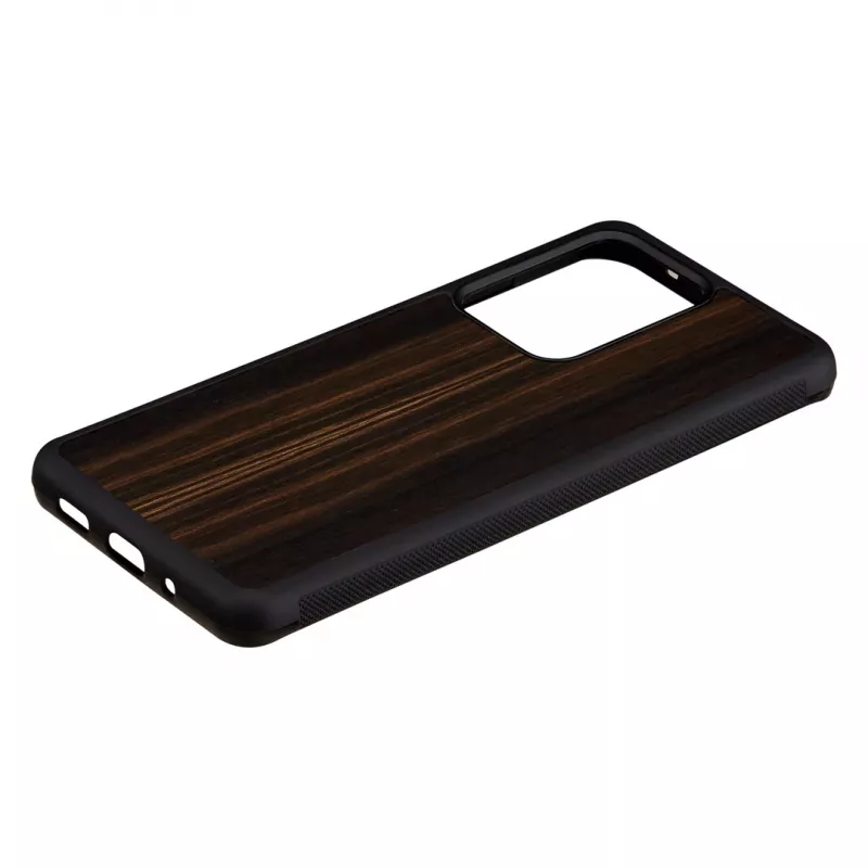 man and wood Galaxy S20 Ultra juodmedžio juodumo telefono dėklas — apsauginis išmaniojo telefono dangtelis