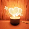 Naktinė lempa Extralink HOME 3D optinė iliuzija “Pierced Hearts” USB naktinė lempa