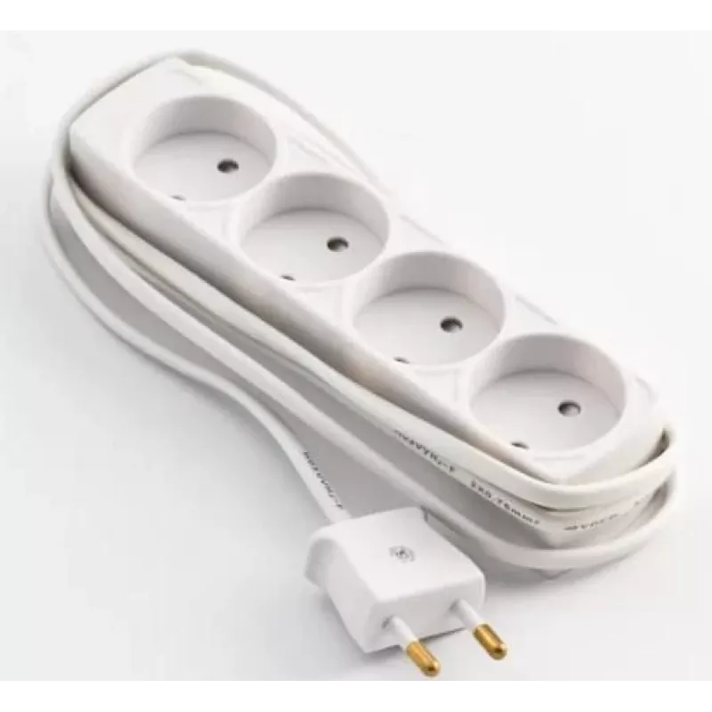 Microconnect GRUELU4H015 maitinimo ilgintuvas 1,5 m 4 AC lizdų vidaus patalpoms baltas