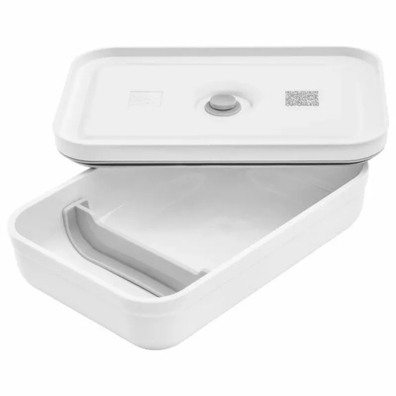 Pietų dėžutė ZWILLING FRESH & SAVE 1 L, plastikinė su silikoniniu sandarikliu, pilka/baltas