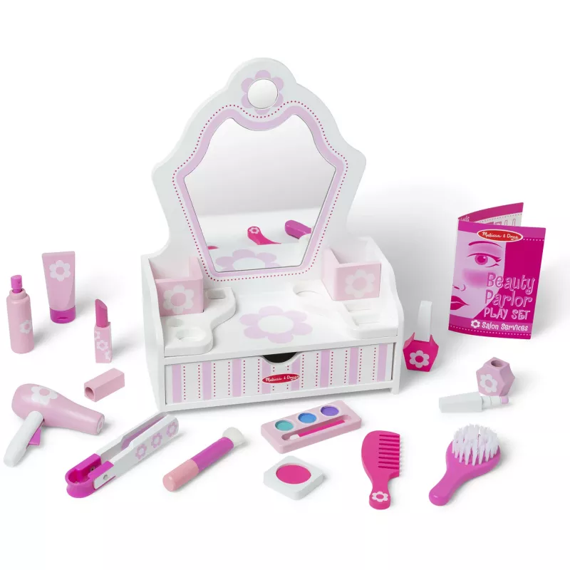 Melissa & Doug - grožio salono rinkinys, vaidmenų žaidimas