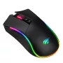 Havit MS1001S - optinė kairiarankė/ dešiniarankė žaidimų pelė, USB tipo A, juoda-pilka