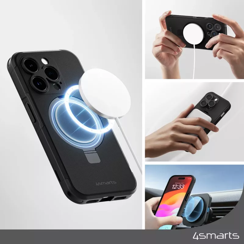 4smarts Defend Case - Mantelhülle - Apple - iPhone 15 Pro - 15,5 cm (6.1) - Juoda
