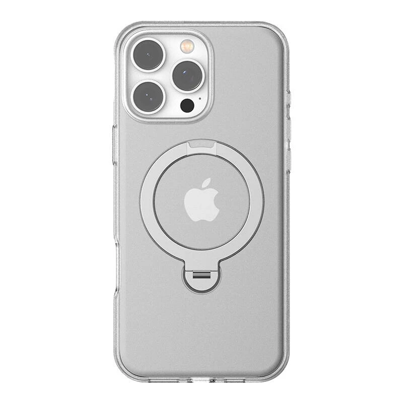Torras Ostand Spin Series dėklas iPhone 16 Pro (skaidrus)