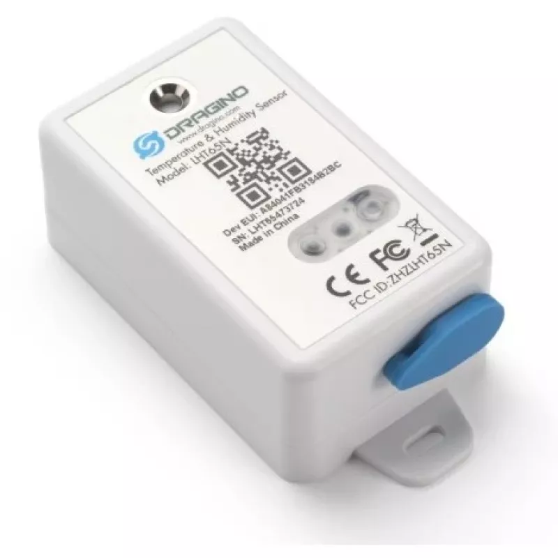 DRAGINO LoRaWAN temperatūros ir drėgmės jutiklis LHT65S-EU868-E3 — LoRaWAN EU868 aplinkos stebėjimo jutiklis