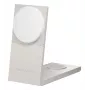 Belaidis įkroviklis Native Union Rise 3‑In‑1 Qi2 – USB, 2 m laidas, šviesiai pilkas (Smiltainis)