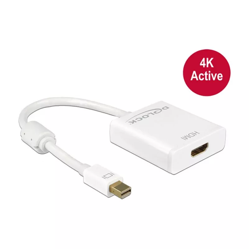 DeLock Mini DisplayPort 1.2 > HDMI (ST-BU) adapteris, baltas, 4K