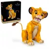 LEGO Disney Jaunasis Simba iš Liūto karaliaus kolekcinė gyvūno figūrėlė konstravimo rinkinys modelio rinkinys suaugusiems namų ar biuro dekorui nostalgiška dovanų idėja