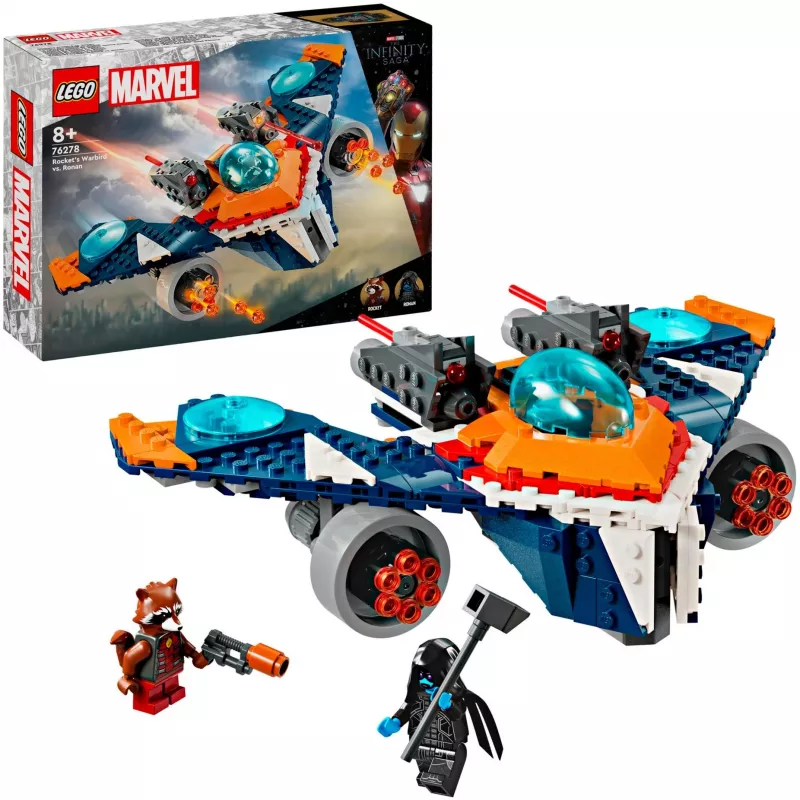 Konstruktorius LEGO Marvel Super Heroes Raketos Erdvėlaivis 76278 — Raketos ir Ronano rinkinys