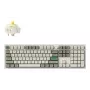 Mechaninė klaviatūra Keychron Q6M-P4 — Pilno dydžio 100% laidinė ir belaidė (USB, RF, Bluetooth 5.1), RGB apšvietimas, Balta, USB-C