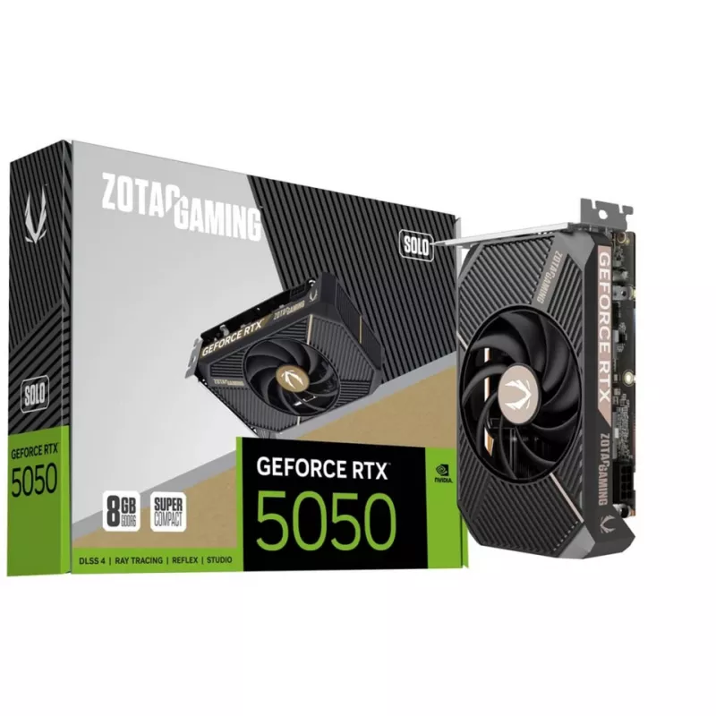 ZOTAC GAMING GeForce RTX 5050 SOLO 8GB GDDR6 Graphics Card