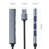 USB šakotuvas 3.0 4in1, 4x USB 3.0