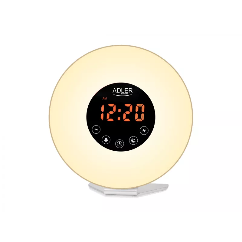 Žadintuvas „Wake-Up Light“ Adler AD1916 su saulėtekio imitacija ir FM radiju