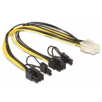 “DeLOCK 83433” vidinis maitinimo laidas 0,3 m PCI-E 6+2 kontaktų 6 kontaktų