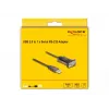 Adapter USB 2.0 Type-A į Serial RS-232 D-Sub 9 kontaktų kištukas DeLOCK 62646