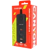 CANYON įkroviklis H-10 PD 20W QC 3.0 18W 2USB-A 2USB-C stalinis juodas