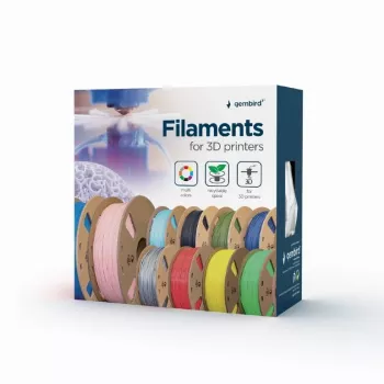 3D spausdinimo medžiaga Gembird 3DP-PLA-01-MTSG Pilka 1 kg 1,75 mm