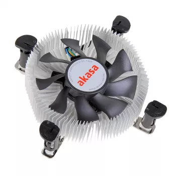 Akasa AK-CCE-7106HP kompiuterio aušinimo sistema, procesoriaus aušintuvas, juoda, sidabrinė
