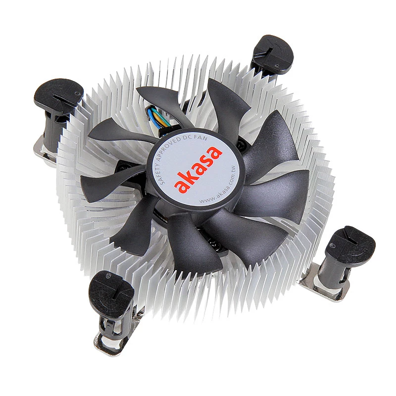 Akasa AK-CCE-7106HP kompiuterio aušinimo sistema, procesoriaus aušintuvas, juoda, sidabrinė