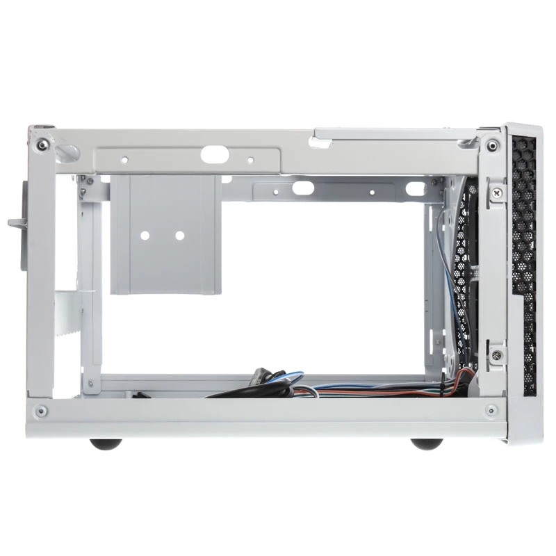 SilverStone SUGO SG13 - Desktop - Mini-DTX - be maitinimo šaltinio (AT / PS/2) - Juoda, balta - USB/Audio (SST-SG13WB-Q)