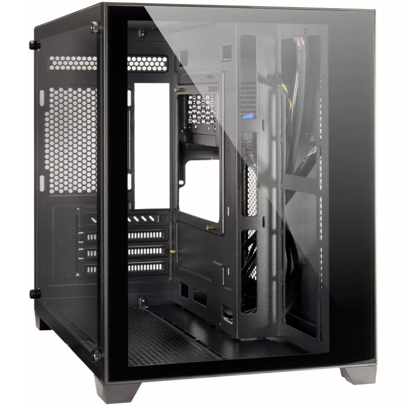 PC korpusas Inter-Tech C-501 Aspect Midi Tower juodas