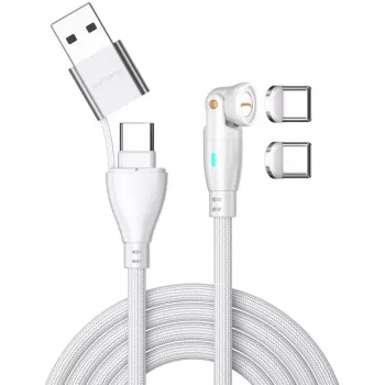 USB laidas 4smarts 541236 USB 2.0 1,8 m USB C baltas