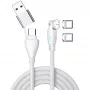 USB laidas 4smarts 541236 USB 2.0 1,8 m USB C baltas