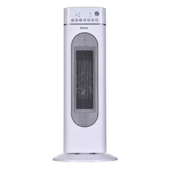 Elektrinis keraminis šildytuvas NOVEEN PTC3000, 2000 W (1200 W min), LED ekranas, laikmatis, nuotolinio valdymo pultelis, virpesiai, baltas