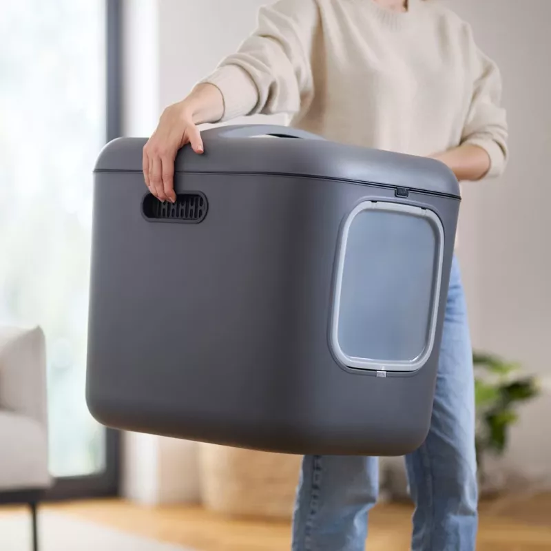 ROTHO Balta XL antracito spalvos - kačių kraiko dėžė