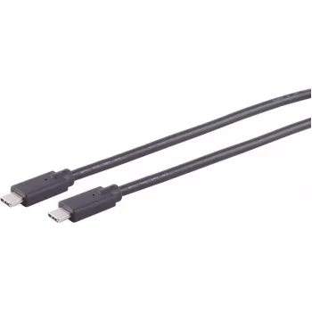 USB laidas S/CONN 13-28405 USB 2.0 4 m USB C juodas