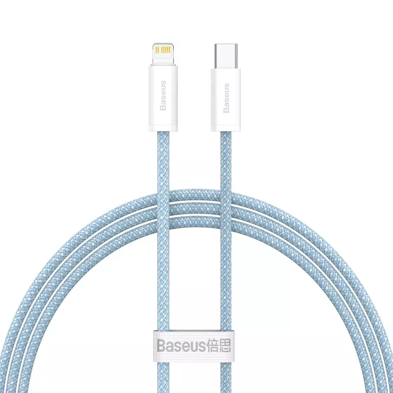USB-C laidas, skirtas „Lightning Baseus Dynamic Series“, 20 W, 1 m (mėlynas)