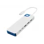 Hyper HyperDrive Flex 9 prievadų dviguba 4K HDMI dokas, balta/mėlyna | HD4103BUGL | HDMI prievadų kiekis 2