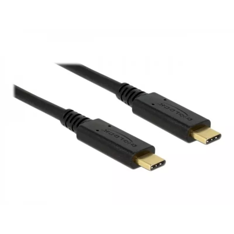 DeLOCK 83042 USB laidas USB 3.2 Gen 2 0,5 m USB C juodas