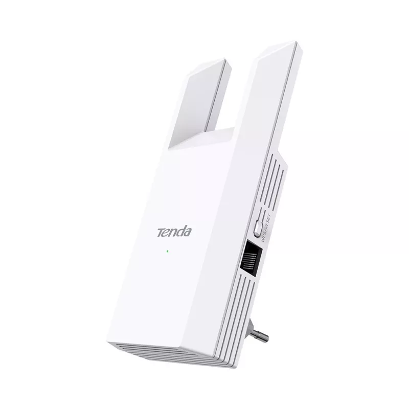 Tinklo kartotuvas TENDA T10 2,4 GHz Wi‑Fi 4, 300 Mbps, 2 išorinės antenos, 1x RJ-45, baltas