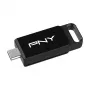 PNY Elite, 64 GB, USB Type-C, 3.2 Gen 1 (3.1 Gen 1), 120 MB/s, Dia, Juoda