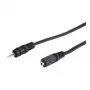 Wentronic Goobay 2,5 mm lizdo ilginamasis laidas, juodas, 2 m - kištukas 2,5 mm (3 kontaktų, stereo) > lizdas 2,5 mm (3 kontaktų, stereo) (50458)