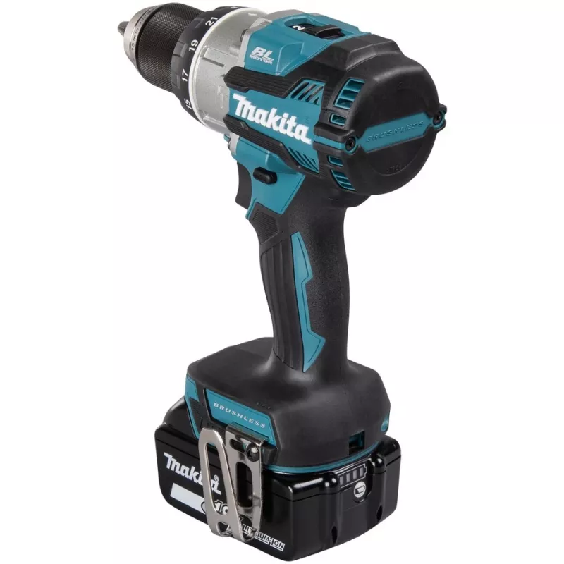 Makita DHP489RTJ atsuktuvas/suktuvas su smūgiu 1800 RPM Juoda, Mėlyna