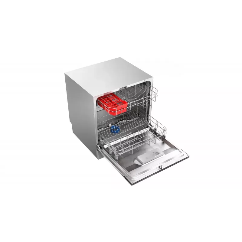 Įmontuojama indaplovė Toshiba DW-08T2EE(S)-PL — 8 vietų komplektai, F energijos klasė, 49 dB, 55×59×50 mm