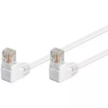 Tinklo kabelis GOOBAY Cat5e U/UTP baltas 0,5 m su RJ-45 paauksuotais kontaktais