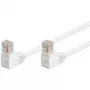 Tinklo kabelis GOOBAY Cat5e U/UTP baltas 0,5 m su RJ-45 paauksuotais kontaktais