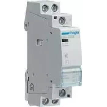 Elektrinė relė Hager ESC225S, 230 V kintamoji įvestis, 25 A kontaktų srovė, pilka, 17,85×60×83 mm