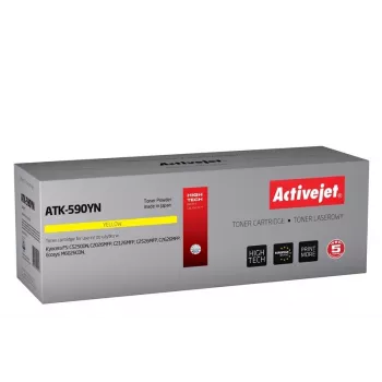 Activejet ATK-590YN dažų milteliai (pakaitalas Kyocera TK-590Y; Supreme; 5000 lapų; geltona)